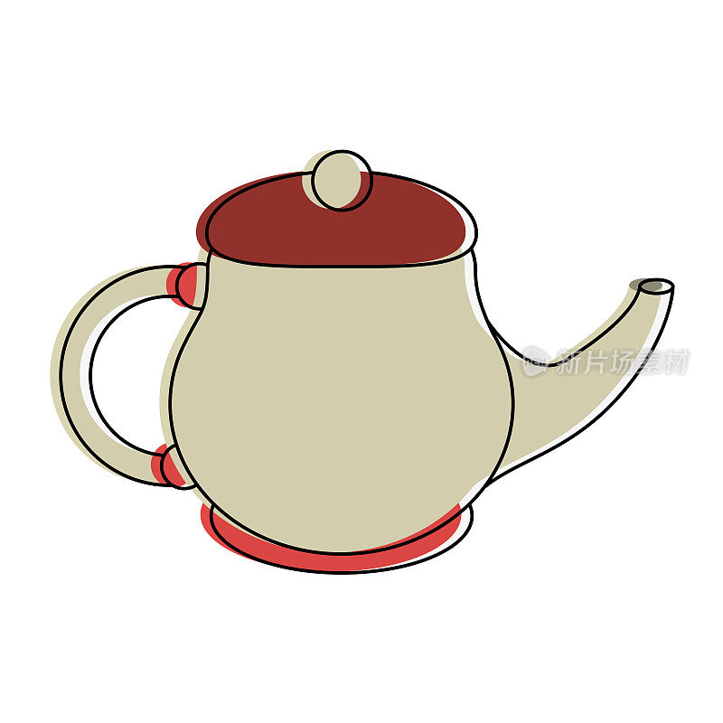 Porcelain tea jug